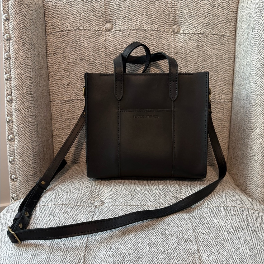 Portland Leather Classic Black Tote
